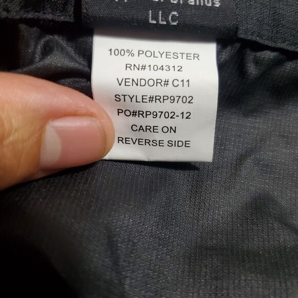 Rawlings Adult Baseball Batting Cage Jacket Black Size Large - Picture 8 of 9